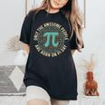 Awesome People Born On Pi Day Birthday Pi Women's Oversized Comfort T-Shirt Black