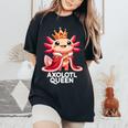 Axolotl Queen Cute Kawaii Axolotl Women's Oversized Comfort T-Shirt Black
