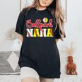 Ballpark Nana Softball Baseball Nana Grandma Women's Oversized Comfort T-Shirt Black