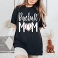 Baseball Mom Heart For Sports Moms Women's Oversized Comfort T-Shirt Black