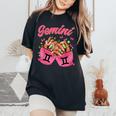 Black Nails Zodiac Birthday Gemini Queen Women's Oversized Comfort T-Shirt Black