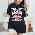 Blessed Mom Grandma For Christmas Birthday Women's Oversized Comfort T-Shirt Black