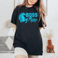 Boss Mare Equestrian Horseback Riding Girls For Women Women's Oversized Comfort T-Shirt Black