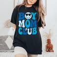 Boy Mom Club Mother's Day Groovy Mother Mama Women's Oversized Comfort T-Shirt Black