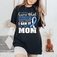 Bravery Mom Prostate Cancer Awareness Ribbon Women's Oversized Comfort T-Shirt Black