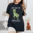 Brazilian Jiu-Jitsu Armbar T-Rex Bjj Lovers Women's Oversized Comfort T-Shirt Black