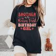 Brother Of The Berry First Birthday Girl Strawberry Family Women's Oversized Comfort T-Shirt Black