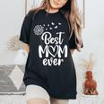 Butterflies Best Mom Ever From Daughter Son On Mother's Day Women's Oversized Comfort T-Shirt Black
