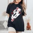 Card Shark Poker Player Four Aces Gambling Idea Women's Oversized Comfort T-Shirt Black