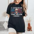 I Choose The Felon 2024 Republican Patriot Women Women's Oversized Comfort T-Shirt Black