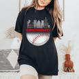 Cincinnati Vintage Style Of Baseball Women's Oversized Comfort T-Shirt Black