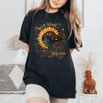 Cosmos Girl Total Solar Eclipse Watching April 8 2024 Women's Oversized Comfort T-Shirt Black