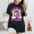 Crushing Into 3Rd Grade Dabbing Unicorn Back To School Girls Women's Oversized Comfort T-Shirt Black
