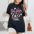 Cute Big Sister 2022 First Sibling Becoming Big Sister Women's Oversized Comfort T-Shirt Black