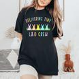 Cute Delivering Rabbits Labor And Delivery L&D Nurse Easter Women's Oversized Comfort T-Shirt Black