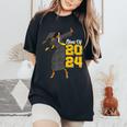 Dabbing Graduation Class Of 2024 Woman Black Junenth Women's Oversized Comfort T-Shirt Black