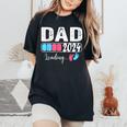 Dad 2024 Loading A Girl Or A Boy Baby Pregnancy Announcement Women's Oversized Comfort T-Shirt Black