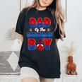 Dad And Mom Birthday Boy Spider Family Matching Women's Oversized Comfort T-Shirt Black