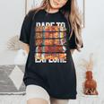 Dare To Explore Fall Women's Oversized Comfort T-Shirt Black