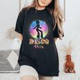 Disco Diva Retro 70'S 80'S Seventies Retro Disco Ball Women's Oversized Comfort T-Shirt Black