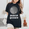 Disco Queen 70'S Themed Birthday Party Dancing Women Women's Oversized Comfort T-Shirt Black