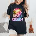 Disco Queen 70'S Disco Themed Vintage Seventies Costume Women's Oversized Comfort T-Shirt Black