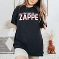 Don't Worry Be Zappe America Football Mens Women's Oversized Comfort T-Shirt Black