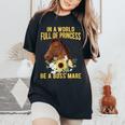 Dy Floral Be A Boss Mare Equestrian Horse Girl Sayings Women's Oversized Comfort T-Shirt Black