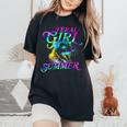 Feral Girl Summer Opossum Tie Dye Raccoon Vintage Women's Oversized Comfort T-Shirt Black