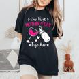 Our First Together Matching First Time Mom Women's Oversized Comfort T-Shirt Black
