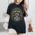 73Rd Birthday 73 Years Old Bday Vintage 1951 Women's Oversized Comfort T-Shirt Black