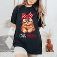 Cat Mom Cat Lovers Mother's Day Mom Mothers Women's Oversized Comfort T-Shirt Black