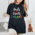 Dads And Grads Congrats Man Women Women's Oversized Comfort T-Shirt Black