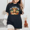 Religious Christian Jesus Meme I'm Telling Dad Women's Oversized Comfort T-Shirt Black