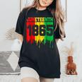 Junenth 1865 African Boy Girl Kid Women's Oversized Comfort T-Shirt Black