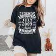 Legend Since July 2009 Vintage 15Th Birthday Boys Girl Women's Oversized Comfort T-Shirt Black