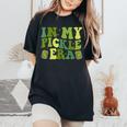 In My Pickle Era Retro Girls Ns Women's Oversized Comfort T-Shirt Black