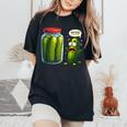 Pickle Surprise Of Sliced Pickles Pickle Women Women's Oversized Comfort T-Shirt Black