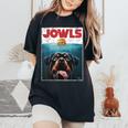 Rottie Rottweiler Jowls Burger Giant Tank Dog Mom Dad Women's Oversized Comfort T-Shirt Black