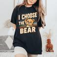 Vintage The Bear I Choose For Camping Women Women's Oversized Comfort T-Shirt Black