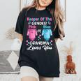 Gender Reveal Outfit Grandma To Be Party Announcement Women's Oversized Comfort T-Shirt Black
