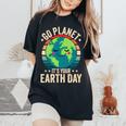 Go Planet Its Your Earth Day Retro Vintage For Men Women's Oversized Comfort T-Shirt Black