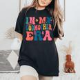 In My Godmother Era Groovy Retro Mommy Mama Mother's Day Women's Oversized Comfort T-Shirt Black