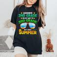 Goodbye 2Nd Grade Way To 3Rd Grade First Summer Graduation Women's Oversized Comfort T-Shirt Black