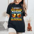 Goodbye 4Th Grade Graduation To 5Th Grade Hello Summer Women's Oversized Comfort T-Shirt Black