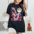 Grandma Howling Moon Grandma Licking Ice Cream Women's Oversized Comfort T-Shirt Black