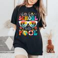 Groovy Bye Bye School Hello Pool Last Day Of School Summer Women's Oversized Comfort T-Shirt Black