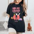 Hap Pee Kidney Urology Nurse Nephrology Bunny Easter Day Women's Oversized Comfort T-Shirt Black