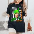 Happy 4Th Of Easter Joe Biden Us Flag Easter Women's Oversized Comfort T-Shirt Black