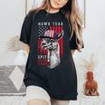 Hawk Tush Spit On That Thing Llama July 4Th Women's Oversized Comfort T-Shirt Black